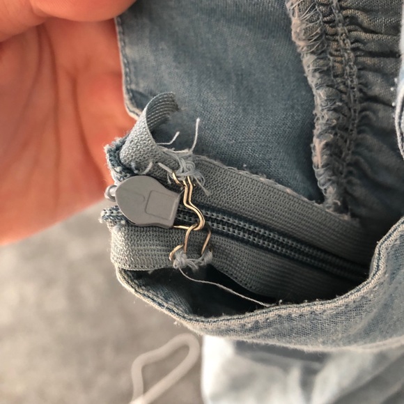 Kirra Cutout Denim House Dress - Picture 7 of 7